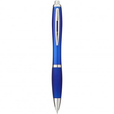 Logo trade advertising products image of: Nash ballpoint pen coloured barrel and grip