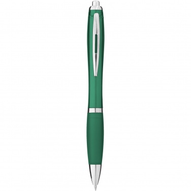 Logo trade promotional merchandise picture of: Nash ballpoint pen coloured barrel and grip