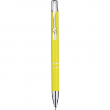 Logotrade promotional products photo of: Moneta aluminium click ballpoint pen (blue ink)