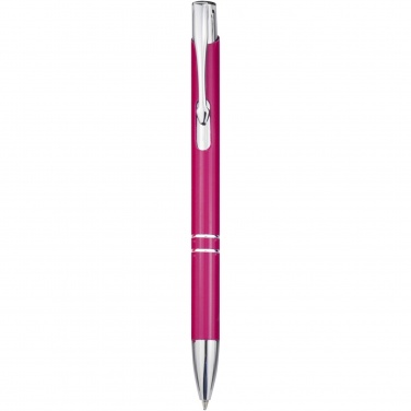 Logotrade corporate gift picture of: Moneta aluminium click ballpoint pen (blue ink)