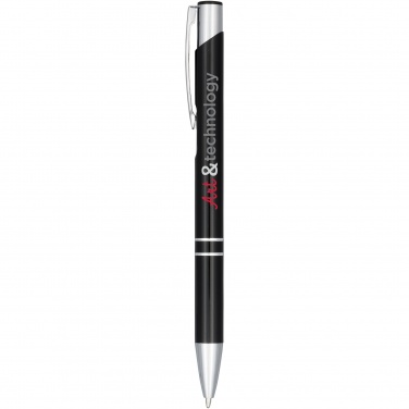 Logo trade corporate gifts image of: Moneta anodized aluminium click ballpoint pen