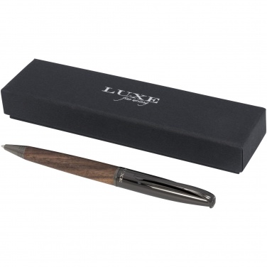 Logo trade advertising products image of: Loure wood barrel ballpoint pen