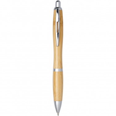 Logo trade advertising product photo of: Nash bamboo ballpoint pen