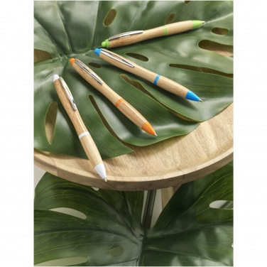 Logo trade promotional product photo of: Nash bamboo ballpoint pen