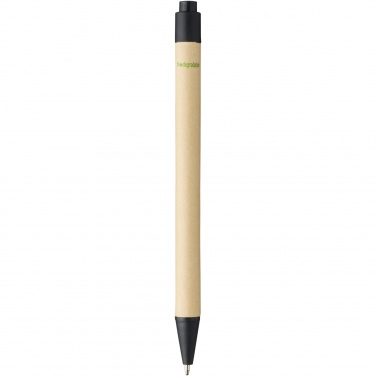 Logotrade promotional item image of: Berk recycled carton and corn plastic ballpoint pen