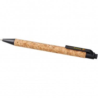 Logo trade promotional giveaways picture of: Midar cork and wheat straw ballpoint pen