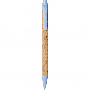 Logo trade advertising product photo of: Midar cork and wheat straw ballpoint pen