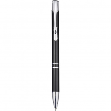 Logo trade promotional items image of: Moneta aluminium click ballpoint pen (black ink)