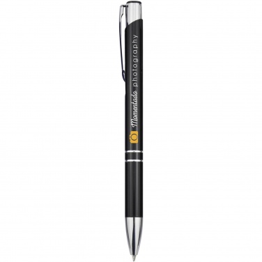 Logotrade advertising products photo of: Moneta aluminium click ballpoint pen (black ink)