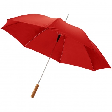Logo trade promotional giveaway photo of: Lisa 23" auto open umbrella with wooden handle