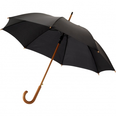 Logotrade promotional gift image of: Kyle 23" auto open umbrella wooden shaft and handle