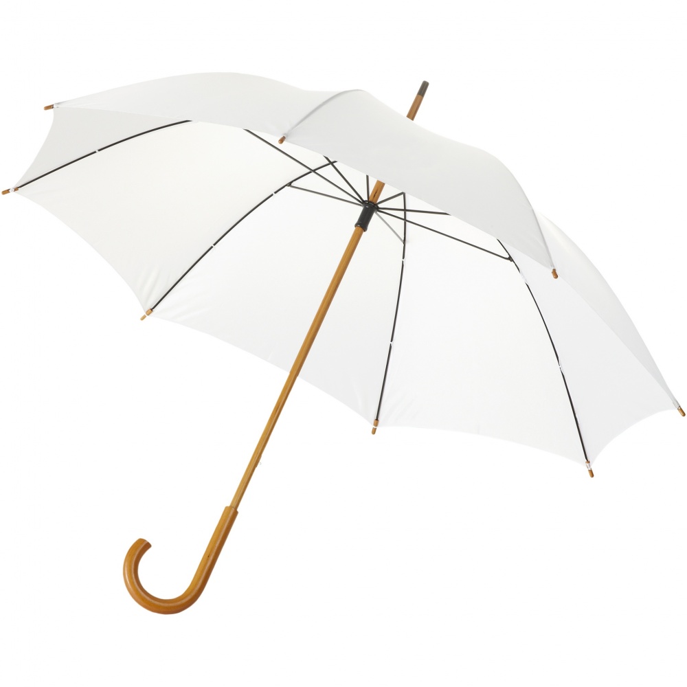 Logo trade promotional gift photo of: Jova 23" umbrella with wooden shaft and handle