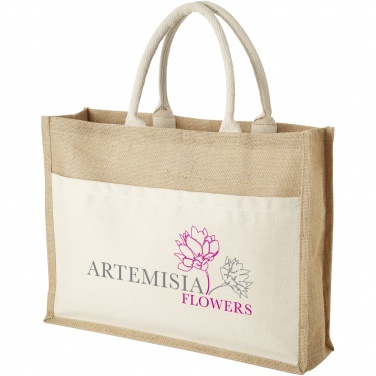 Logo trade promotional product photo of: Mumbay cotton pocket jute tote bag 18L