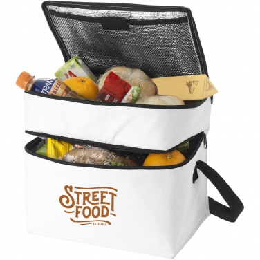 Logotrade promotional item image of: Oslo 2-zippered compartments cooler bag 13L