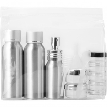Logo trade advertising products image of: Frankfurt airline approved travel bottle set
