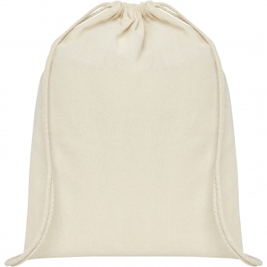 Logo trade promotional giveaways picture of: Oregon 100 g/m² cotton drawstring bag 5L