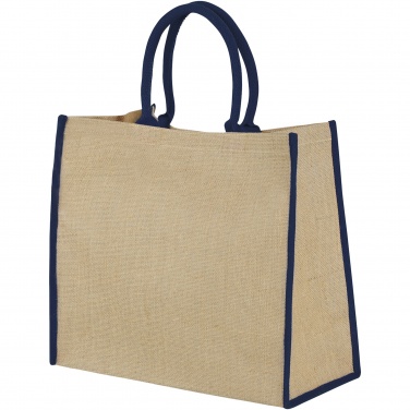 Logotrade advertising product picture of: Harry coloured edge jute tote bag 25L