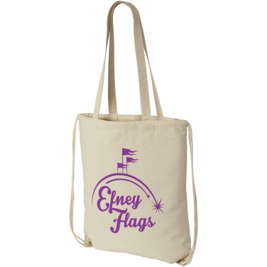Logo trade promotional gifts picture of: Eliza 240 g/m² cotton drawstring bag 6L