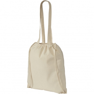 Logo trade promotional item photo of: Eliza 240 g/m² cotton drawstring bag 6L