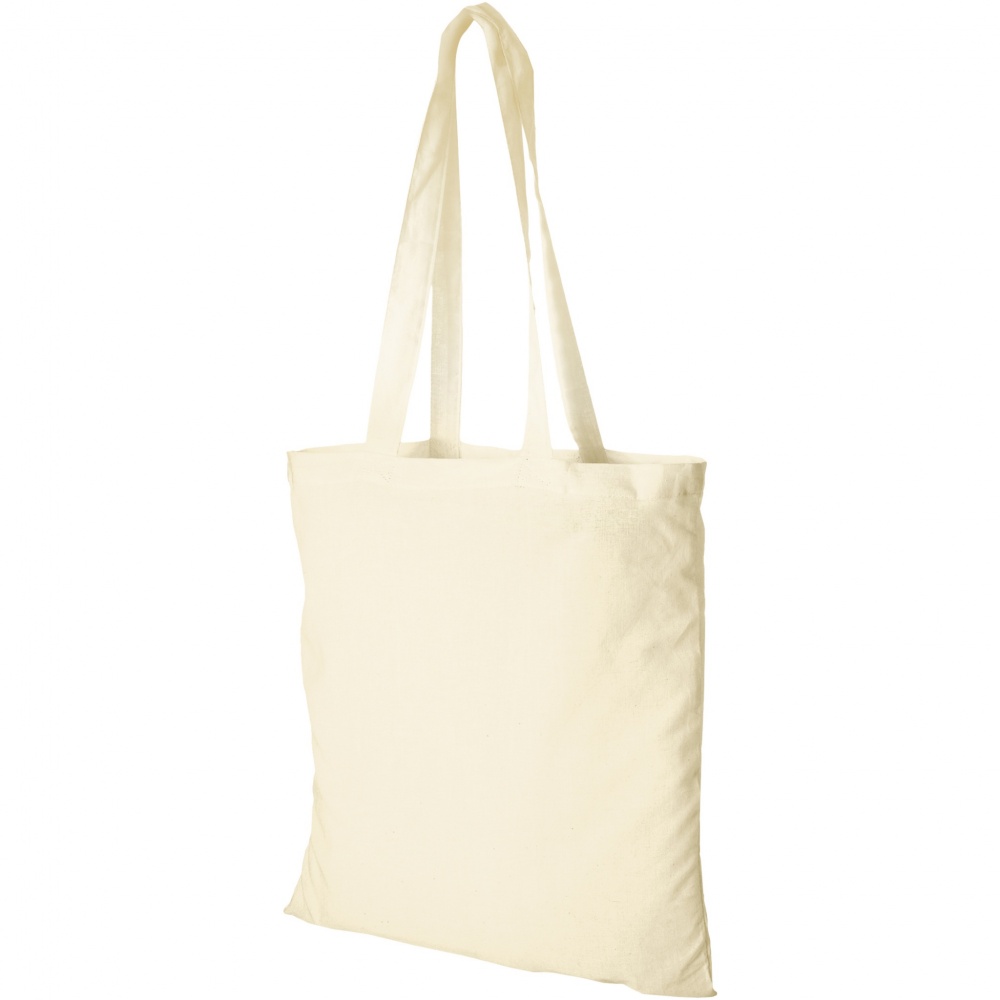 Logo trade promotional merchandise image of: Peru 180 g/m² cotton tote bag 7L