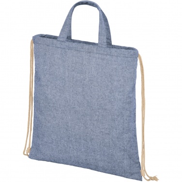 Logo trade promotional merchandise photo of: Pheebs 210 g/m² recycled drawstring bag 6L