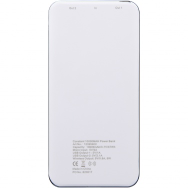 Logotrade business gift image of: Constant 10.000 mAh wireless power bank with LED