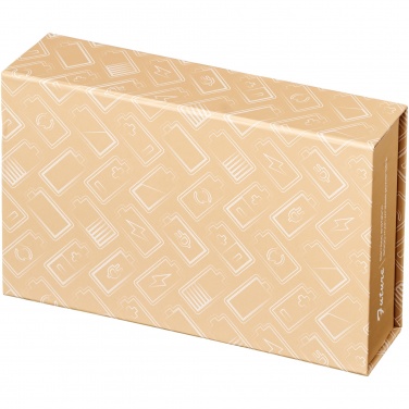 Logotrade promotional merchandise image of: Future 6000 mAh bamboo/fabric wireless power bank