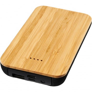 Logotrade promotional product picture of: Future 6000 mAh bamboo/fabric wireless power bank