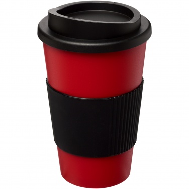 Logo trade business gifts image of: Americano® 350 ml insulated tumbler with grip