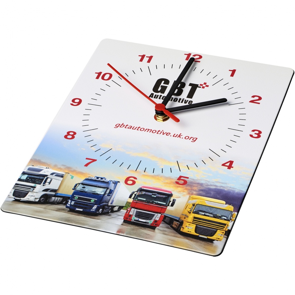 Logotrade promotional gift picture of: Brite-Clock® rectangular wall clock