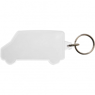 Logo trade promotional gifts picture of: Combo van-shaped keychain