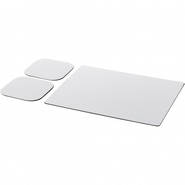 Logo trade promotional product photo of: Brite-Mat® mouse mat and coaster set combo 3