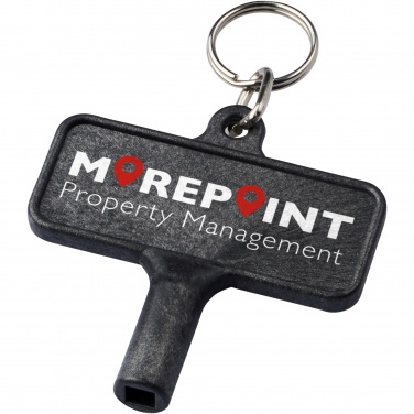 Logotrade promotional product image of: Largo plastic radiator key with keychain