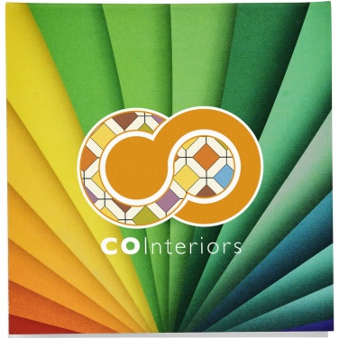 Logo trade promotional giveaways image of: Sticky-Mate® soft cover squared sticky notes 75x75mm