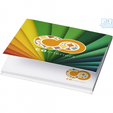 Logo trade promotional items picture of: Sticky-Mate® soft cover squared sticky notes 75x75mm