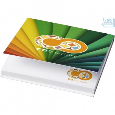 Logotrade corporate gift image of: Sticky-Mate® soft cover squared sticky notes 75x75mm
