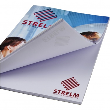 Logo trade advertising products image of: Desk-Mate® A5 notepad wrap over cover