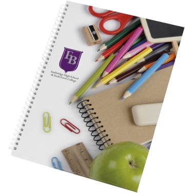 Logo trade promotional giveaway photo of: Wire-o A4 notebook hard cover