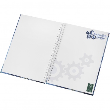 Logotrade promotional giveaway image of: Wire-o A5 notebook hard cover