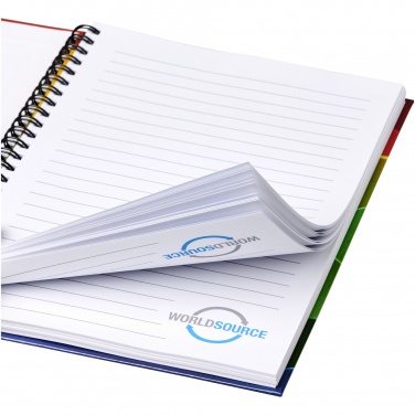 Logo trade promotional giveaways picture of: Wire-o A5 notebook hard cover