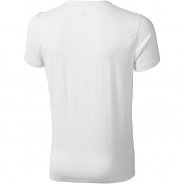 Logo trade corporate gifts image of: Kawartha short sleeve men's organic V-neck t-shirt