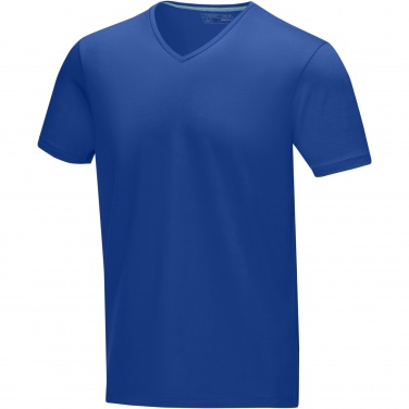 Logo trade promotional giveaways picture of: Kawartha short sleeve men's organic V-neck t-shirt