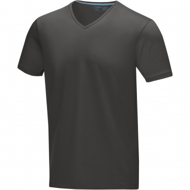 Logotrade promotional product image of: Kawartha short sleeve men's organic V-neck t-shirt