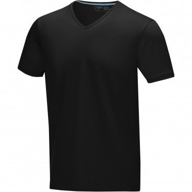 Logo trade promotional merchandise picture of: Kawartha short sleeve men's organic V-neck t-shirt