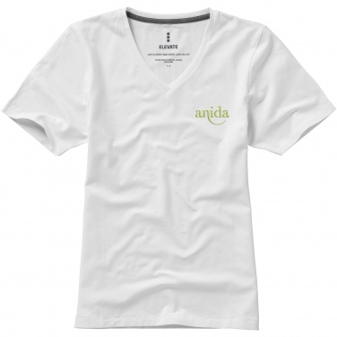 Logotrade advertising product image of: Kawartha short sleeve women's organic V-neck t-shirt