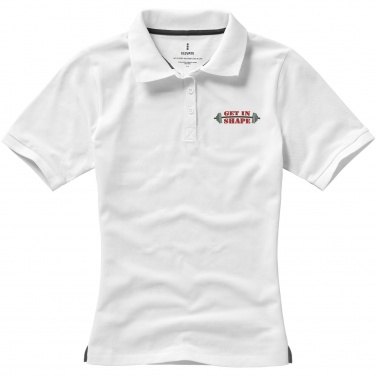 Logo trade promotional giveaways picture of: Calgary short sleeve women's polo