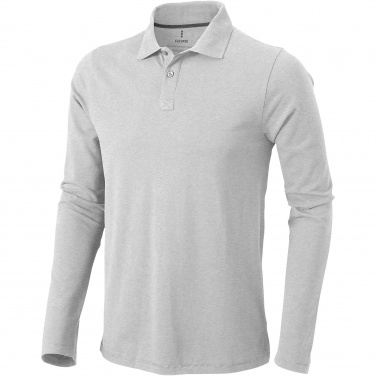 Logo trade promotional merchandise picture of: Oakville long sleeve men's polo