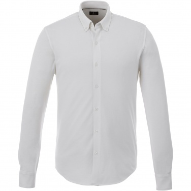 Logo trade promotional gifts image of: Bigelow long sleeve men's pique shirt