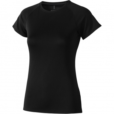 Logo trade corporate gifts image of: Niagara short sleeve women's cool fit t-shirt
