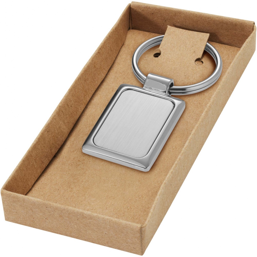 Logotrade promotional item picture of: Sergio rectangular metal keychain